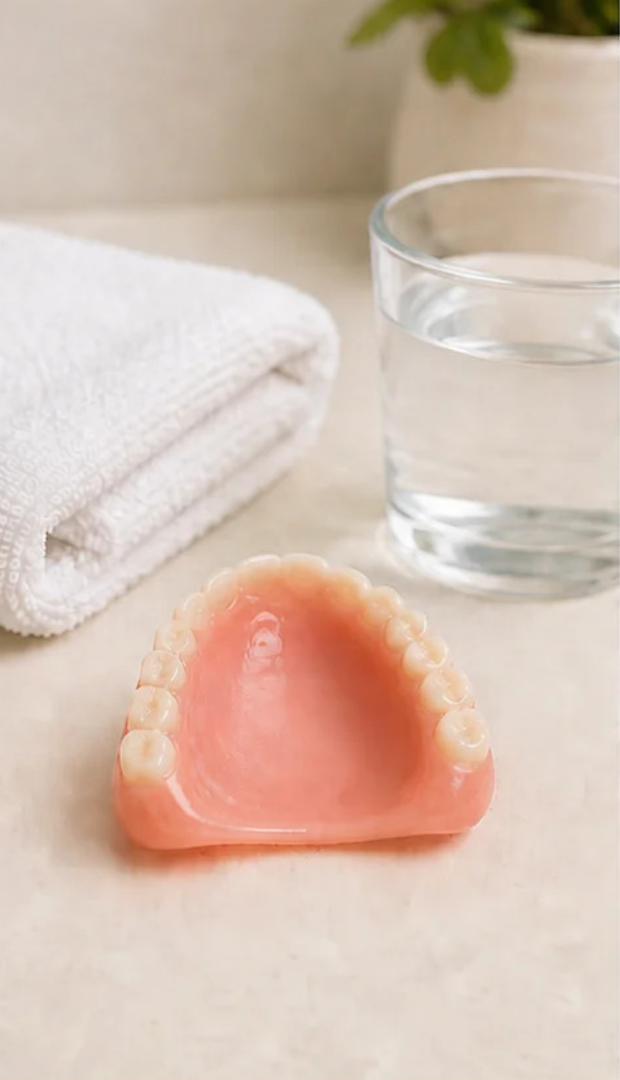 Nelvina denture routine step