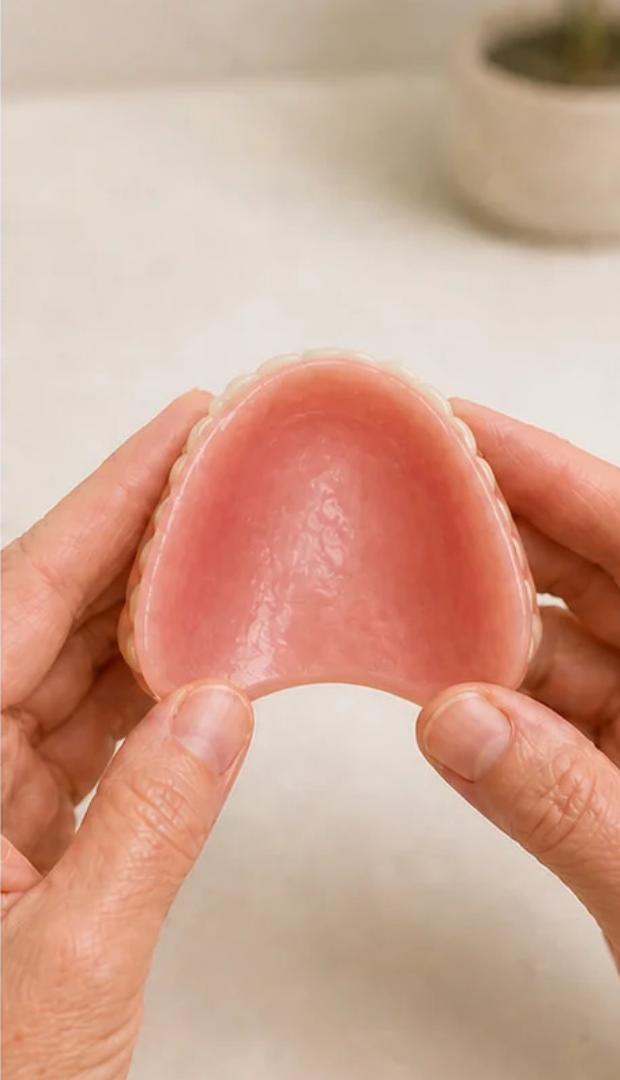 Nelvina denture routine step