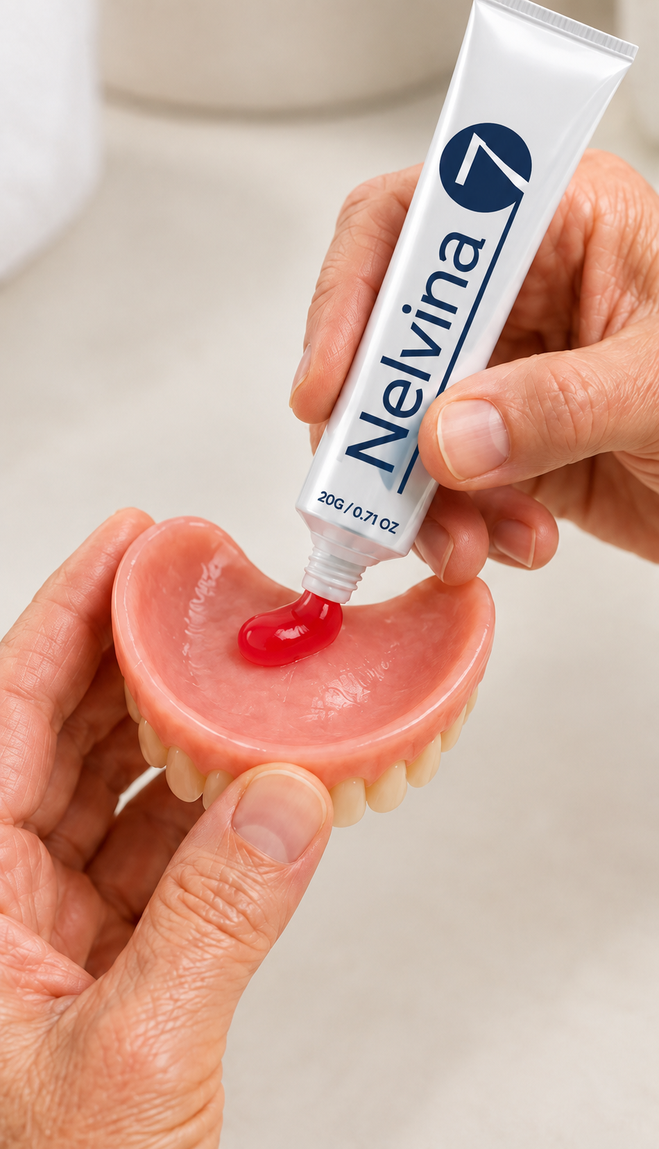 Nelvina denture routine step