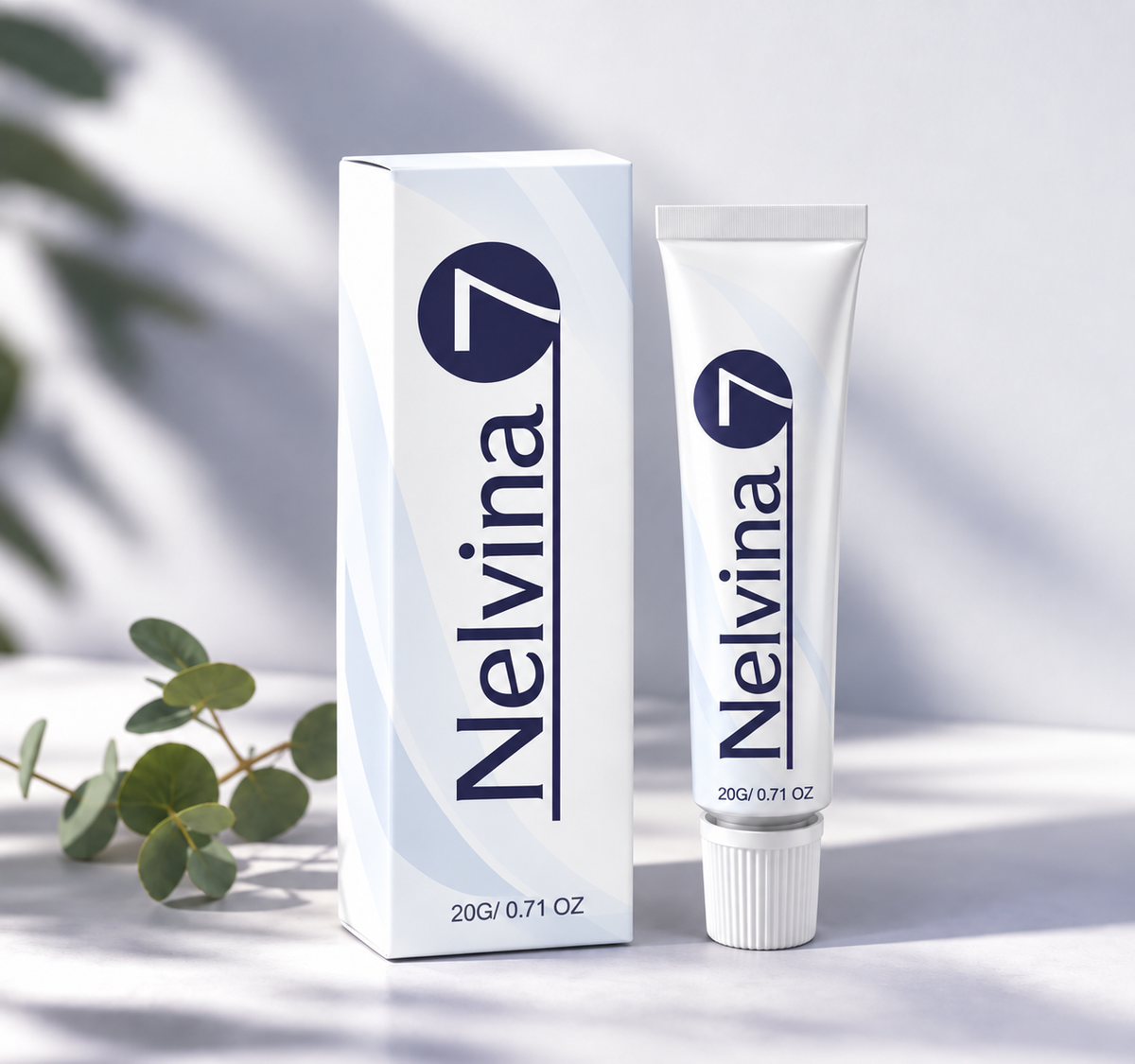 Nelvina Denture Reliner tube and packaging